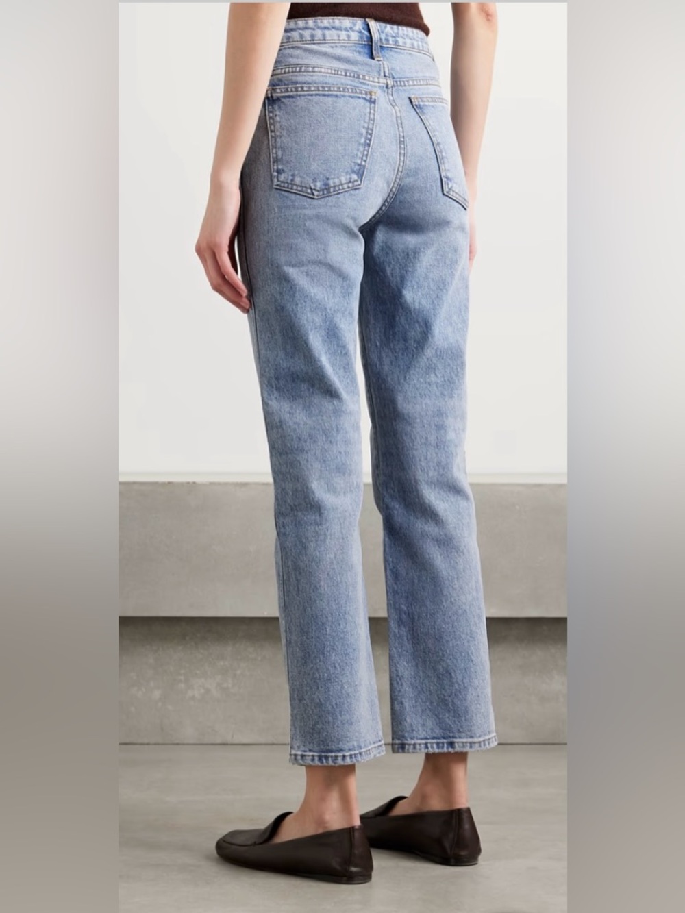 KHAITE
Abigail Stretch cropped high-rise straight-leg jeans
Color: Light denim - Picture 4 of 11